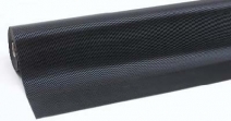 Wykładzina przemysłowa, ergonomiczna Chodniki, typ Rib`n`Roll 100 cm x 10 m x 3 mm, obszar suchy/mokry, kolor czarny